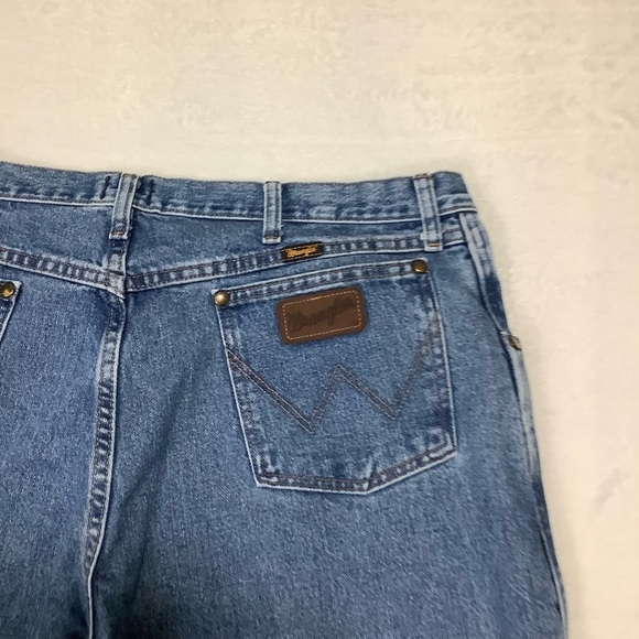 Wrangler 47 MWZ Regular Fit Blue Jeans Sz 38W 30L - Picture 8 of 9